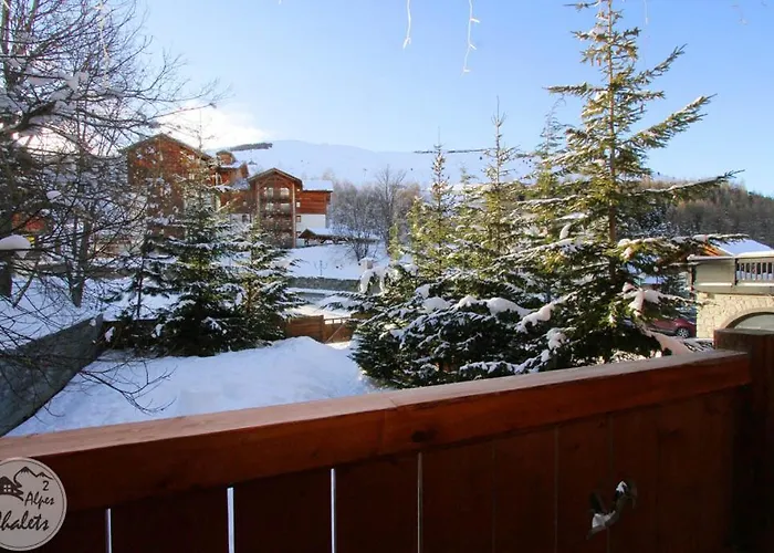 2alpeschalets - Marie 1 - Standing Et Sauna Au Pieds Des Pistes Tatil Evi